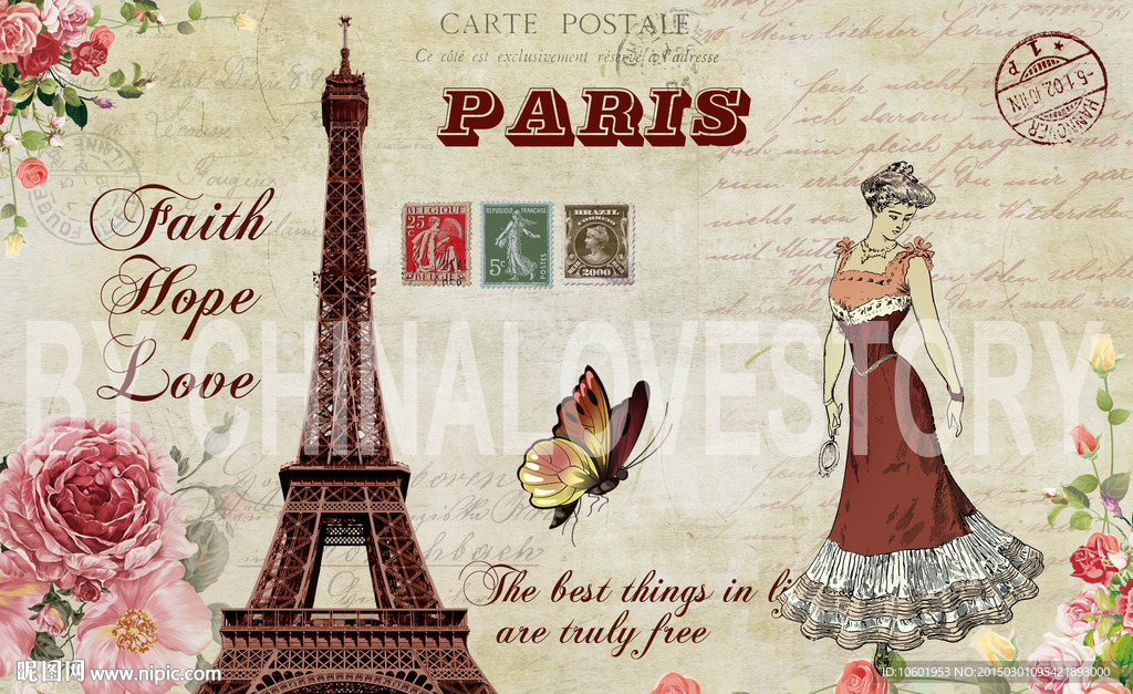 欧美风格复古装饰画