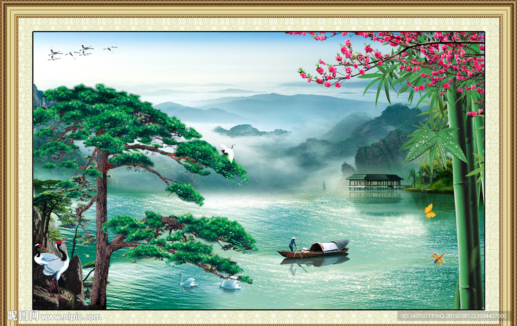 迎客松风景