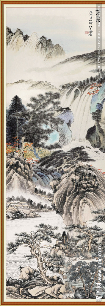 山水玄关画