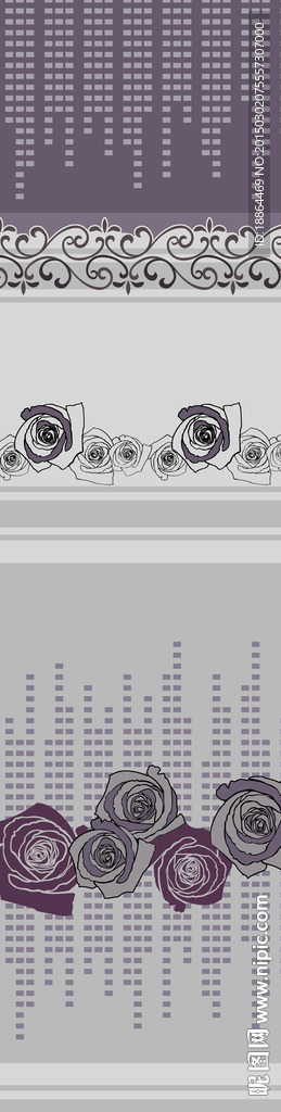 窗帘面料花型设计