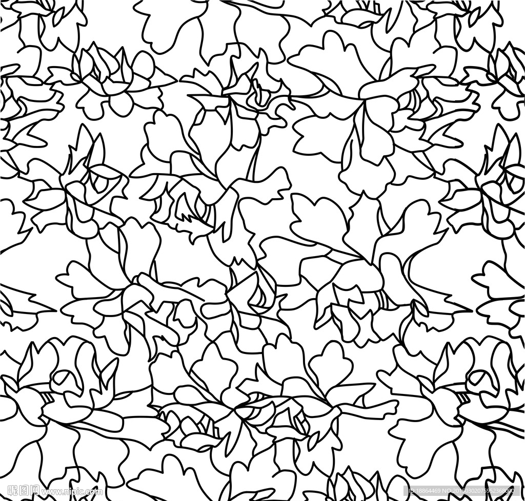 面料窗帘花型设计