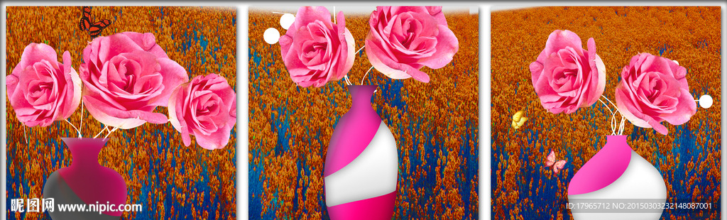 花瓶唯美水晶画