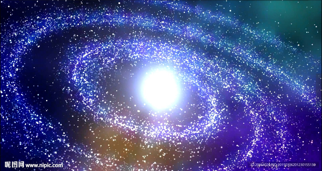 彩色梦幻银河系星云