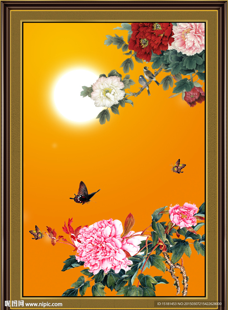 花开富贵装饰画