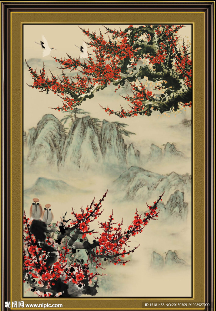 梅花风景图