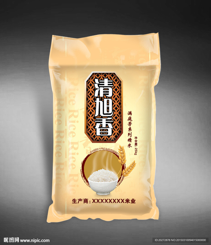 大米包装( 平面图 ) 图片