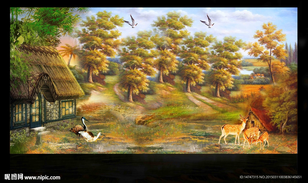 欧式风景油画
