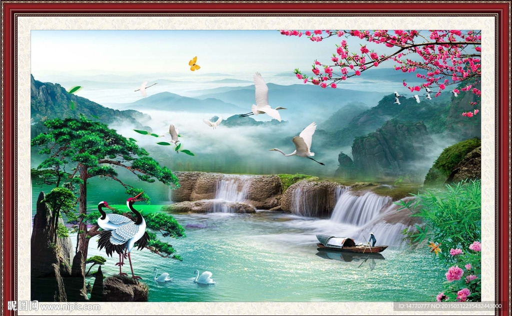 迎客松风景