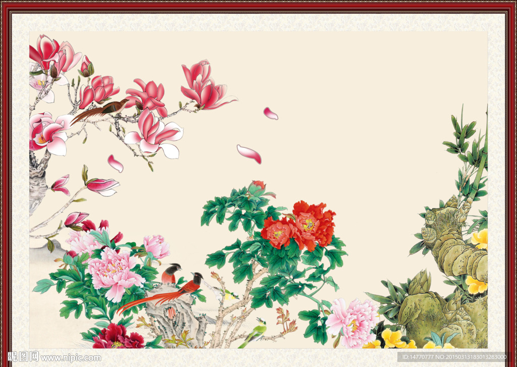 花鸟风景画