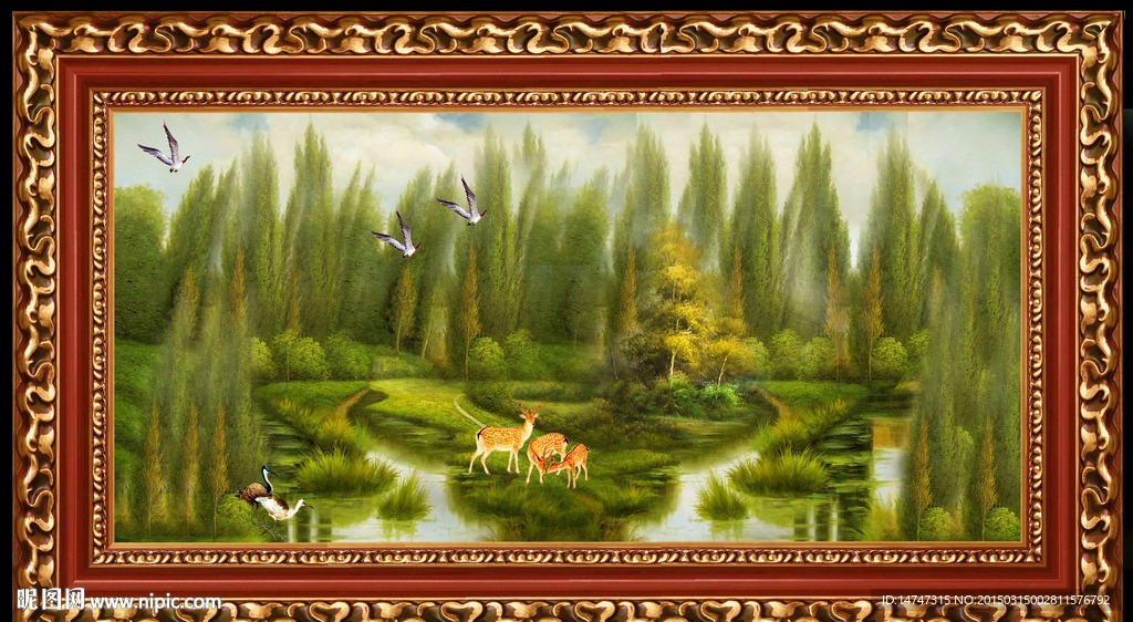 国画油画