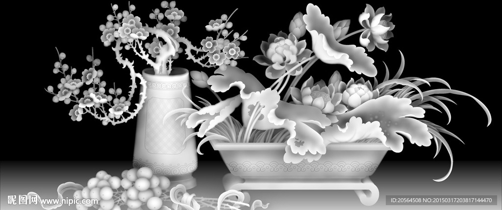 吉祥如意精雕图