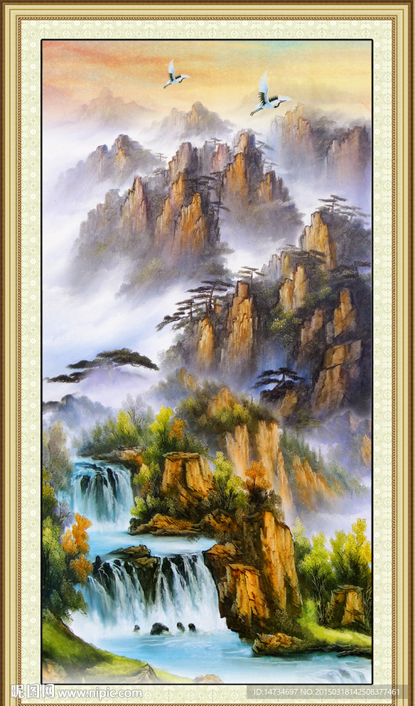油画山水