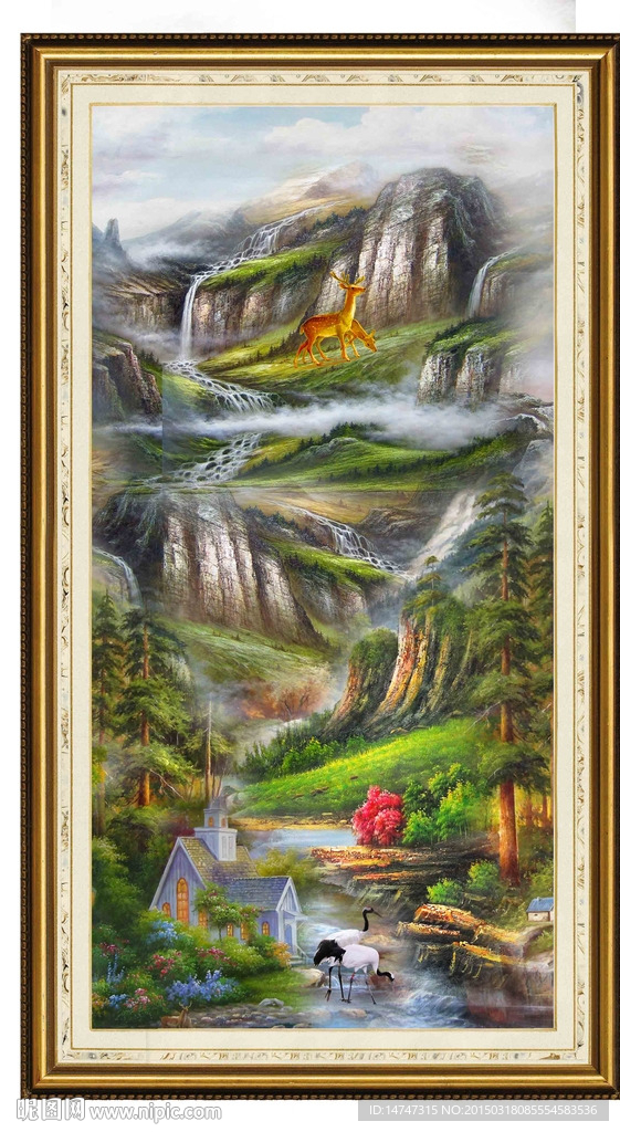 山水油画