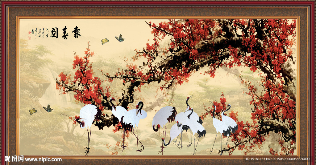 梅花装饰画