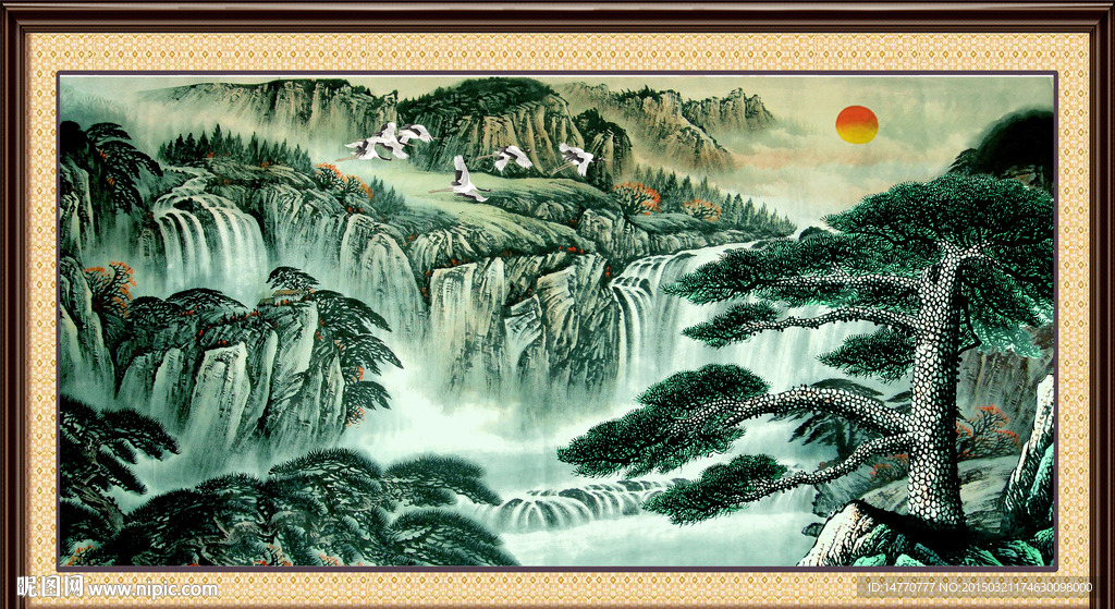 迎客松风景