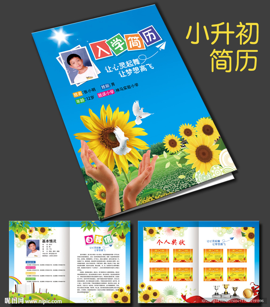 小升初入学简历