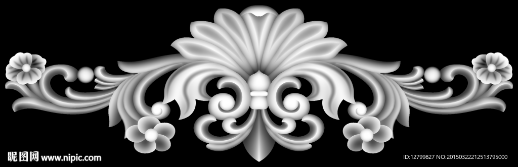 洋花灰度图