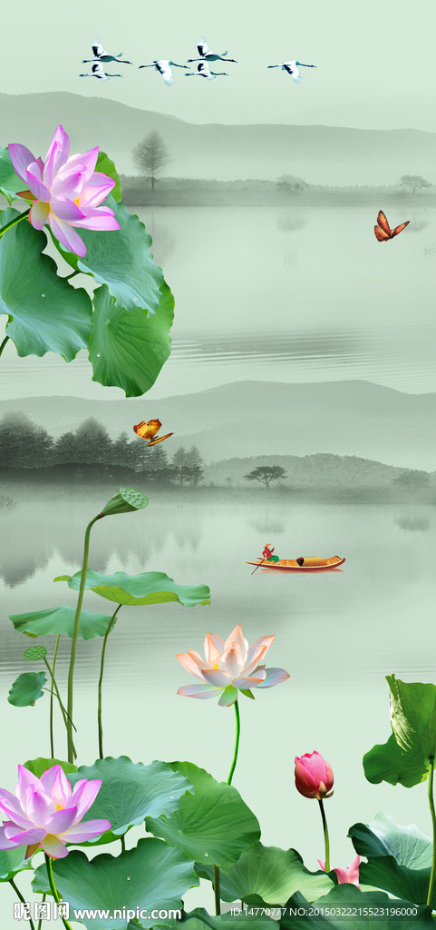 荷花图