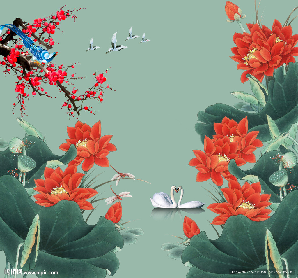 荷花图