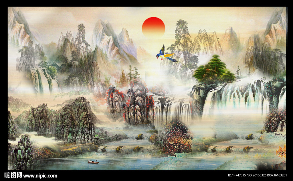 山水油画