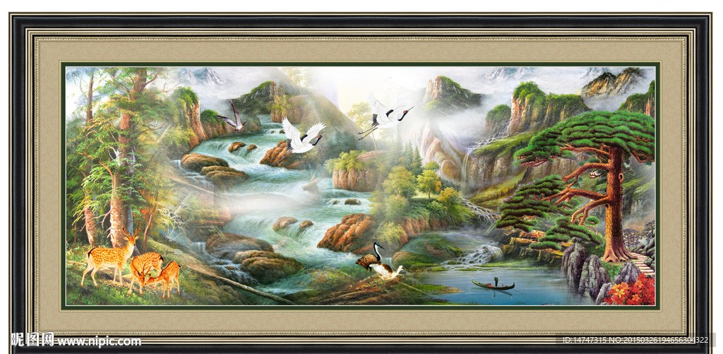 山水油画