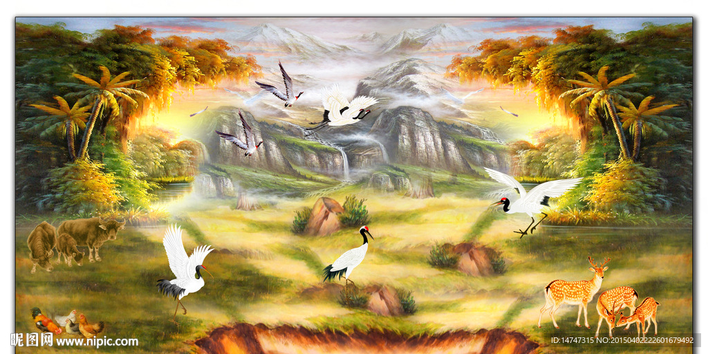 欧式风景油画