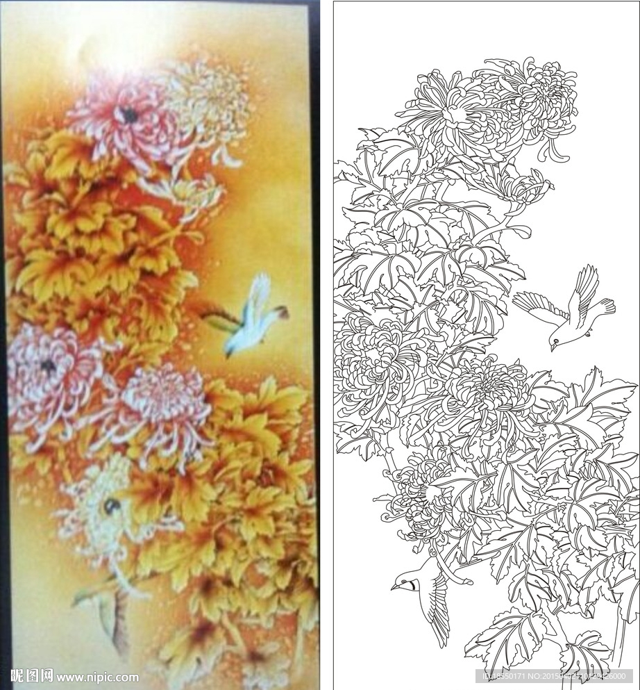 菊花小鸟