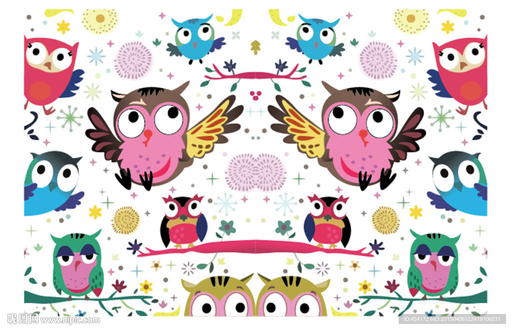 卡通猫头鹰本子