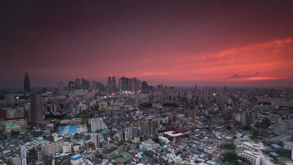 微速摄影东京城市美景高清