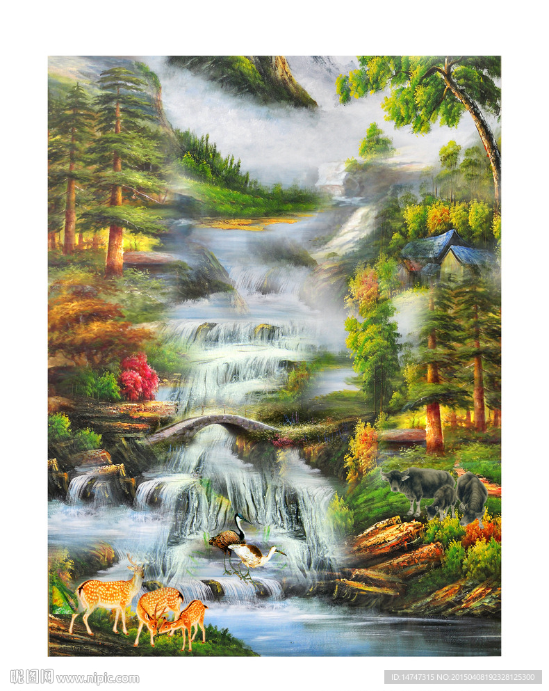 山水油画