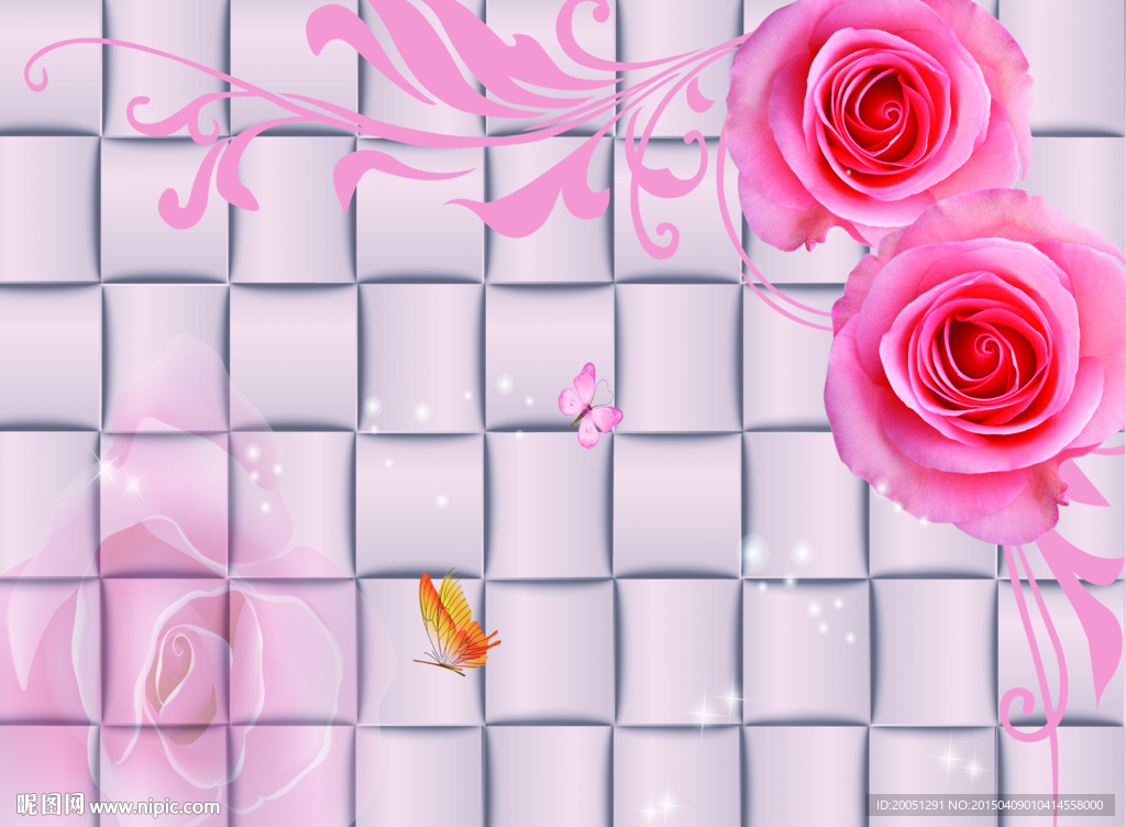 客厅背景墙  壁纸