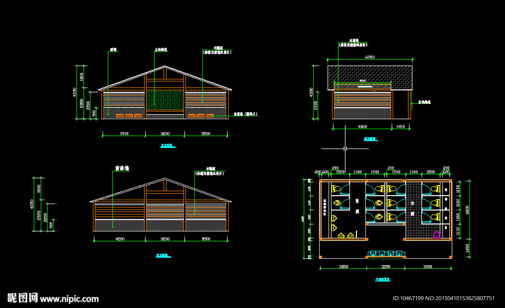 公厕CAD施工图