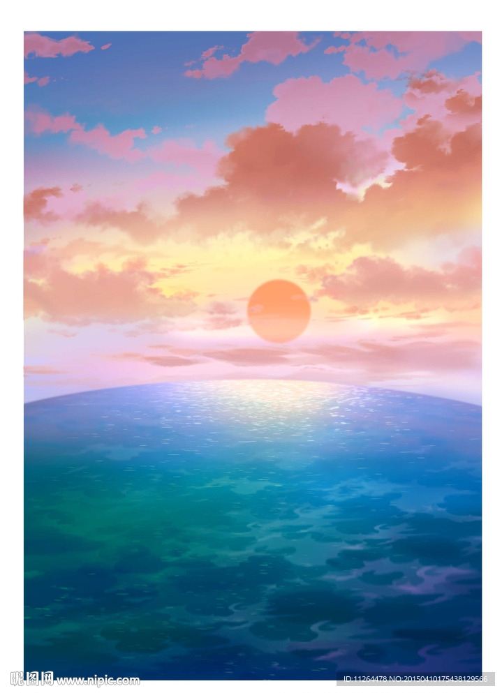 海上红日