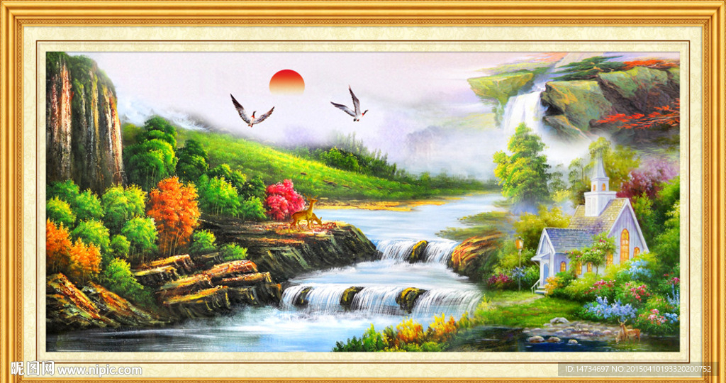 山水油画