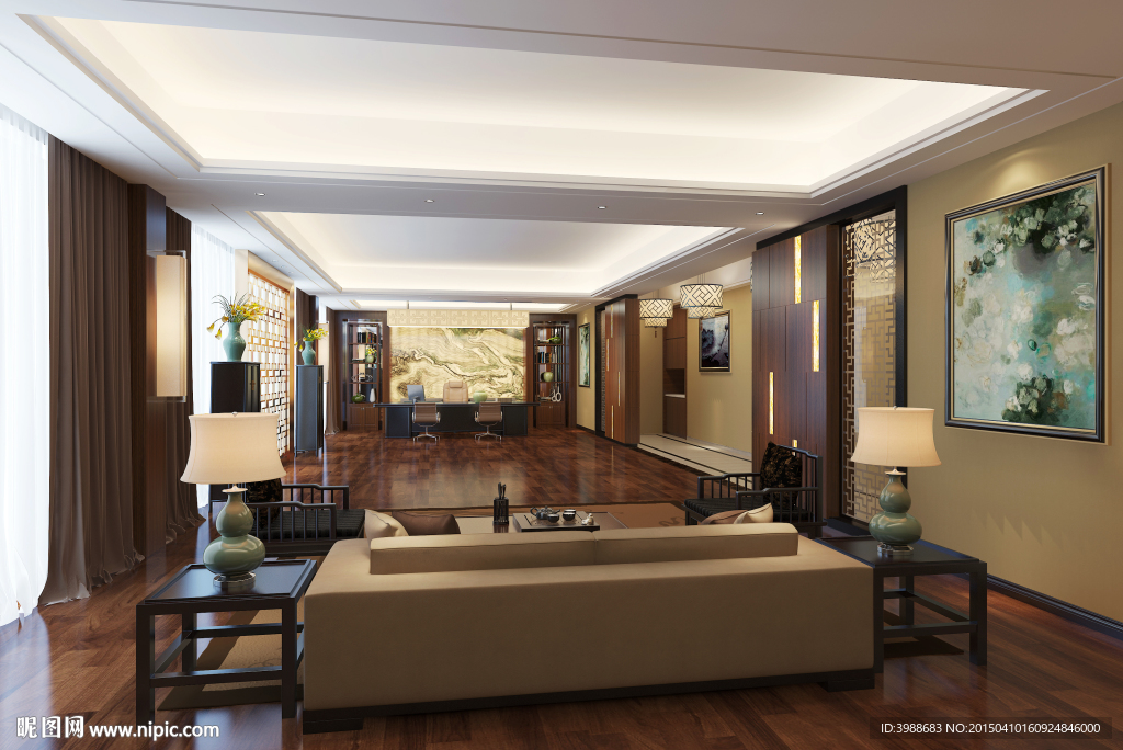 董事长办公室效果图