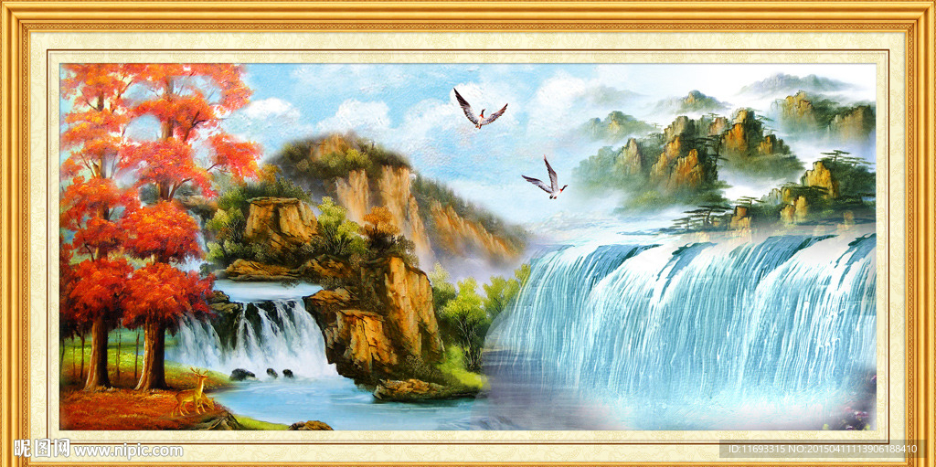 山水油画