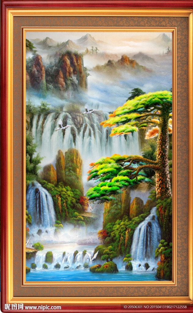 聚宝盆油画