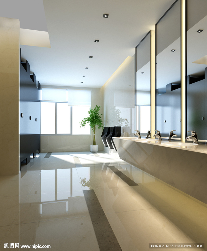 现代风格卫生间效果图