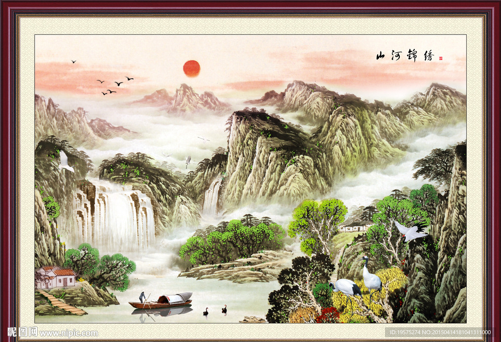 国画山水画