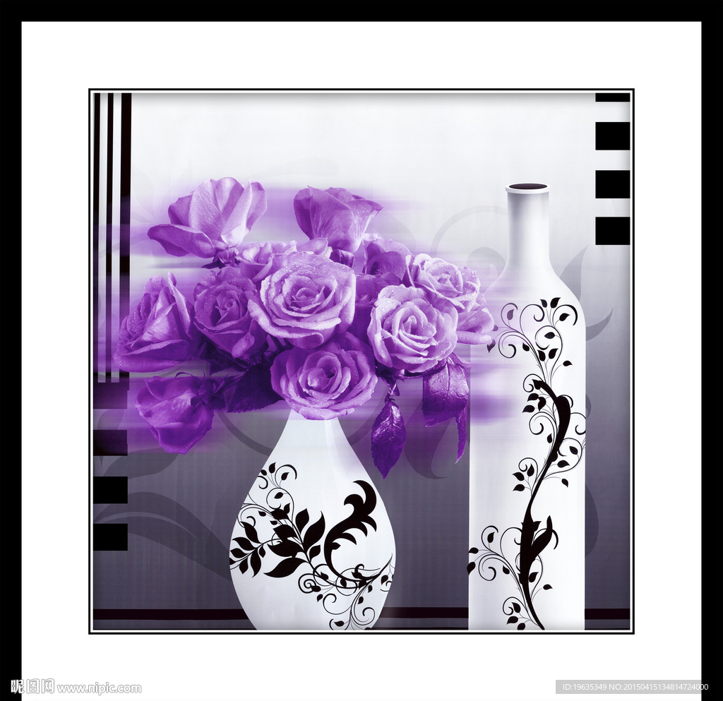 装饰画 花卉装饰画 欧美复古风