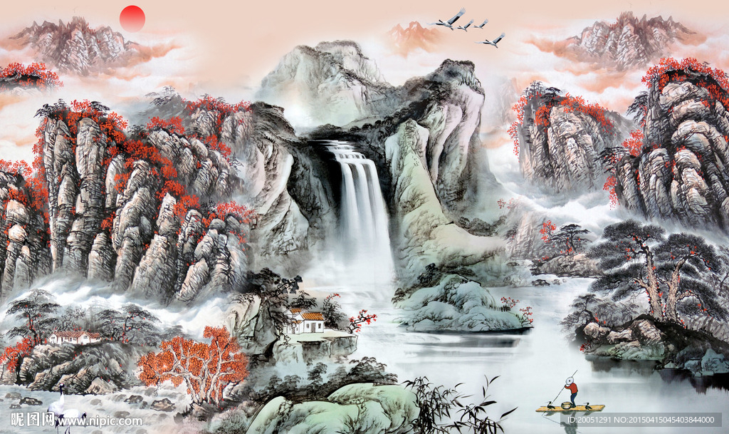 国画壁画