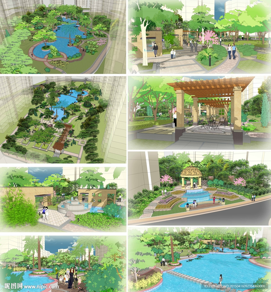 居住区SU成套模型