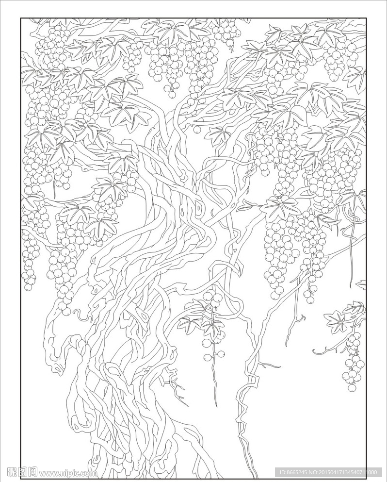 葡萄背景装饰画