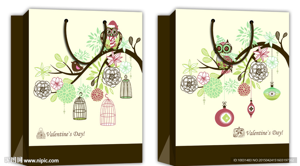 手提袋 展开图图片