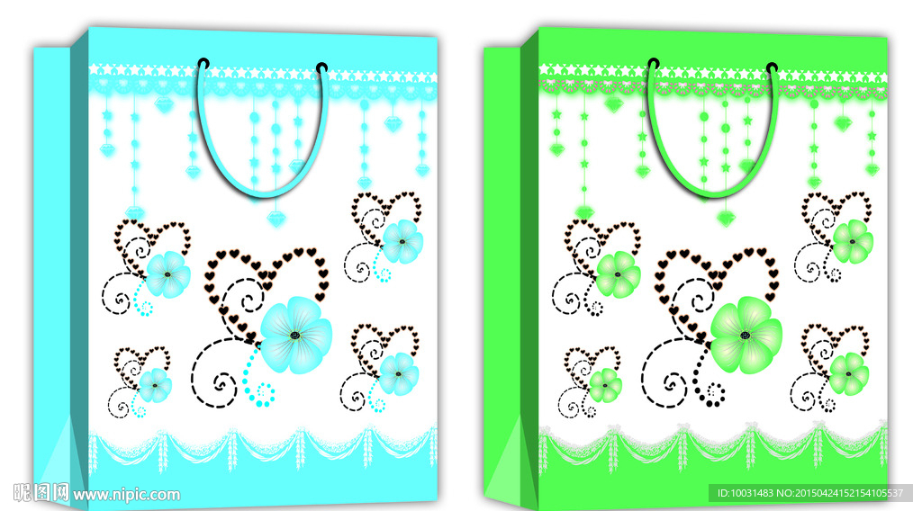 手提袋 展开图图片