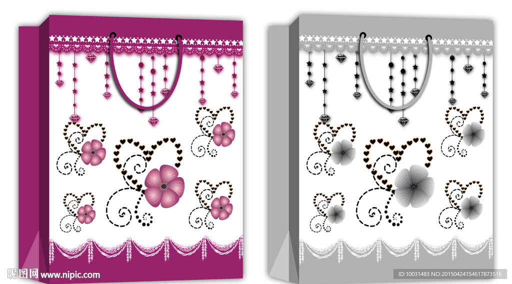 手提袋 展开图图片