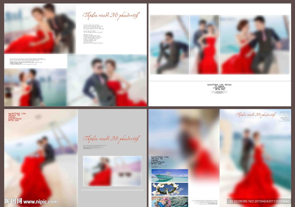 相册模板 婚纱照模板  相册