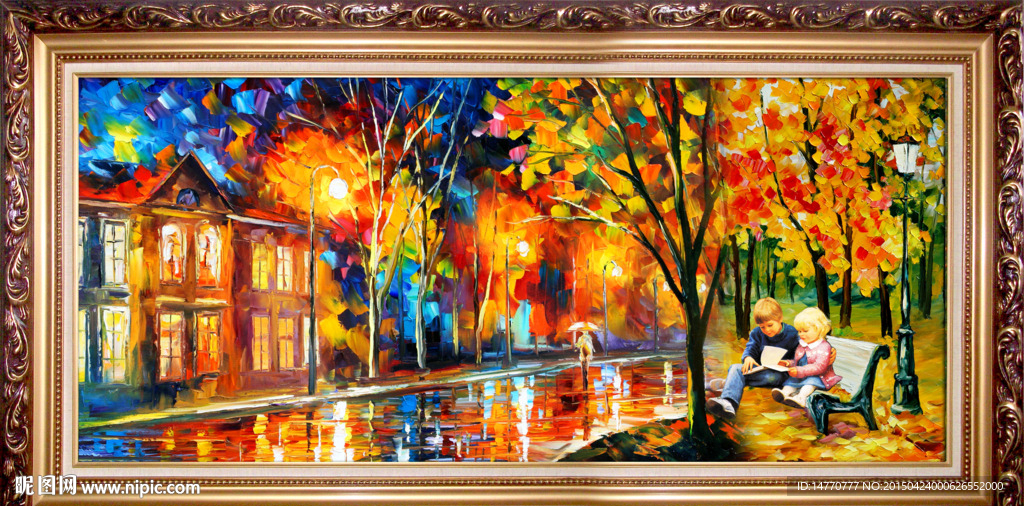 油画风景装饰画