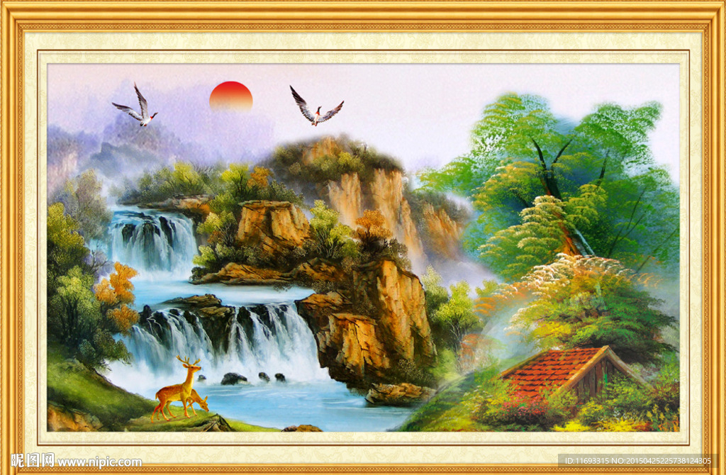山水油画