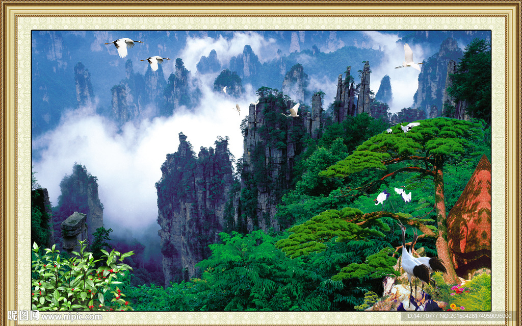 迎客松风景